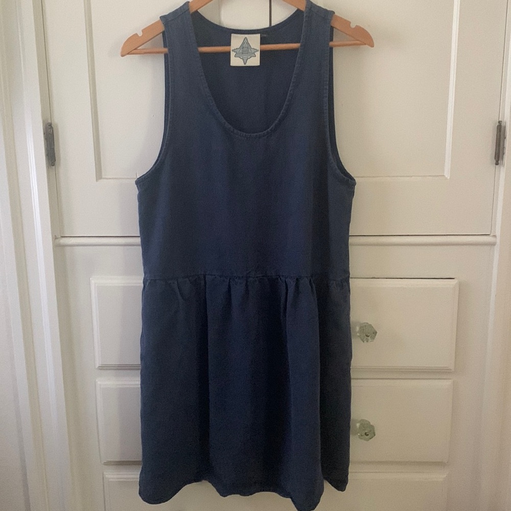 Jungmaven Moab dress indigo blue sz S